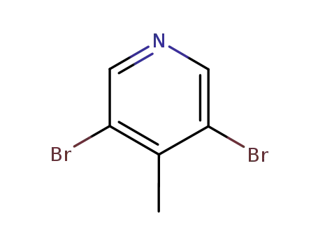 Molecular Structure of 3430-23-7 (3,5-Dibromo-4-methylpyridine)