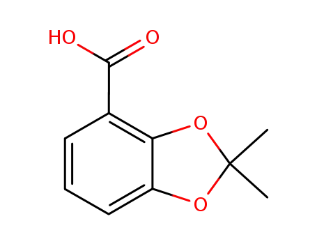 Molecular Structure of 106296-52-0 (1,3-Benzodioxole-4-carboxylic acid, 2,2-dimethyl-)