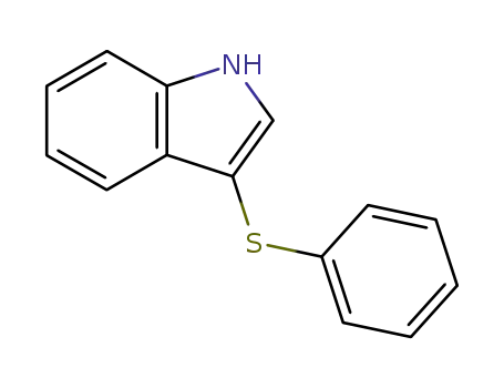 Molecular Structure of 54491-43-9 (1H-Indole, 3-(phenylthio)-)