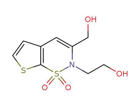 2-(2-Hydroxyethyl)-3-hydroxymethyl-2H-thieno[3,2-e]-1,2-thiazine 1,1-dioxide