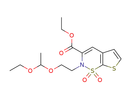 ethyl 2-[2-(1-ethoxyethoxy)ethyl]-2H-thieno[3,2-e]-1,2-thiazine-3-carboxylate 1,1-dioxide