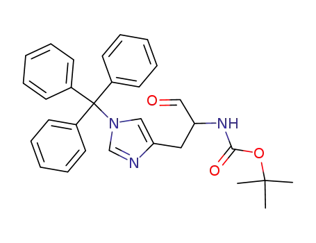 [1-Formyl-2-(1-trityl-1H-imidazol-4-yl)-ethyl]-carbamic acid tert-butyl ester