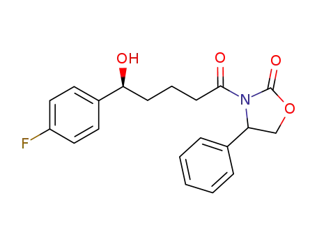 3-[(5S)-5-(4-fluorophenyl)-5-hydroxy-1-oxopentyl]-4-phenyl-2-oxazolidinone