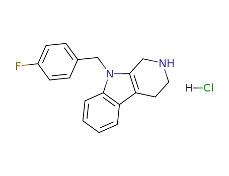9-{[4-(Fluoro)phenyl]methyl}-1,3,4,9-tetrahydro-2H-pyrido[3,4-b]-indole Mono Hydrochloride