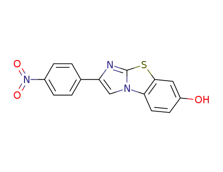 Molecular Structure of 914224-34-3 (2-(4-Nitrophenyl)imidazo[2,1-b]benzothiazol-7-ol)