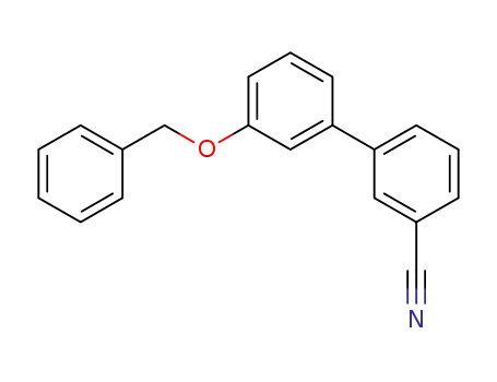 Molecular Structure of 893736-89-5 (3'-(BENZYLOXY)[1,1'-BIPHENYL]-3-CARBONITRILE)