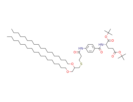 (4-(6,7-bis(stearyloxy)-4-thiaheptanoylamino)benzoyl)glutamic acid di-t-butyl ester