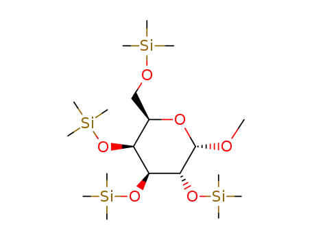 Molecular Structure of 4133-45-3 (Methyl 2-O,3-O,4-O,6-O-tetrakis(trimethylsilyl)-α-D-galactopyranoside)