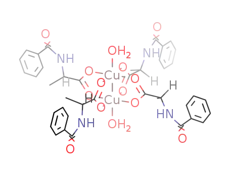 diaquatetrakis(μ-benzoyl-α-alaninato)-dicopper(II)