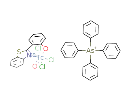 tetraphenylarsonium oxotrichloro{2-(2-hydroxyphenyl)benzothiazolato}technetate(V)