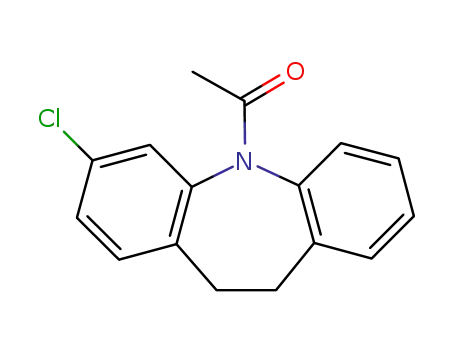 Molecular Structure of 25961-11-9 (5-Acetyl-3-chloro-10,11-dihydro-5H-dibenz[b,f]azepine)