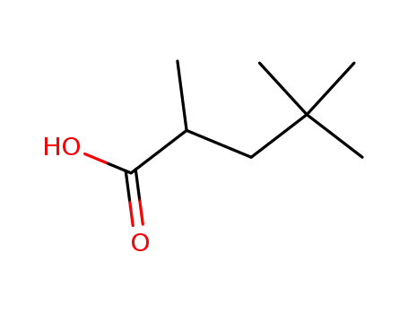 Molecular Structure of 3302-09-8 (2,4,4-trimethylpentanoic acid)