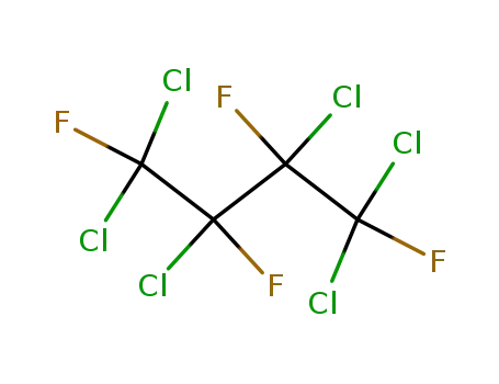 Molecular Structure of 375-43-9 (1,1,2,3,4,4-Hexachloro-1,2,3,4-tetrafluorobutane)