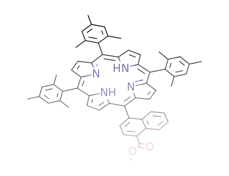 5-(4-carbomethoxynaphth-1-yl)-10,15,20-tris(2,4,6-trimethylphenyl)porphyrin