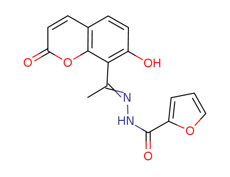 8-{1-[(2-furylcarbonyl)hydrazono]ethyl}-7-hydroxy-2H-1-benzopyran-2-one