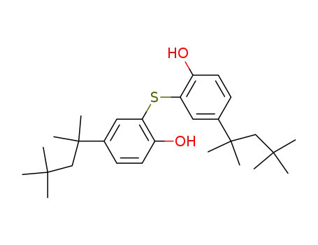 Molecular Structure of 3294-03-9 (2,2'-Thiodi(4-tert-octylphenol))