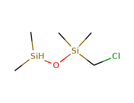 Molecular Structure of 36156-09-9 (Disiloxane, 1-(chloromethyl)-1,1,3,3-tetramethyl-)