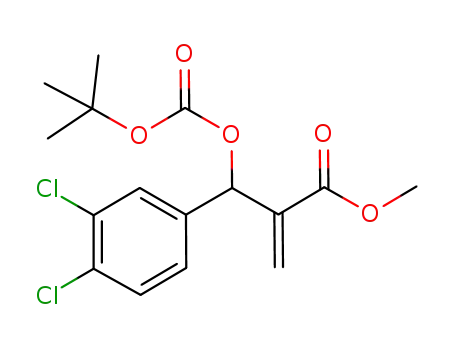 methyl 2-(((tert-butoxycarbonyl)oxy)(3,4-dichlorophenyl)methyl)acrylate
