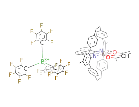 [((CH3)2C52H34N2)Ni(acetylacetonate)](tetrakis(pentafluorophenyl)borate)