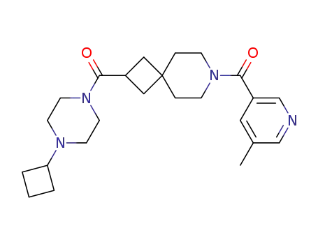 (4-cyclobutylpiperazin-1-yl)(7-(5-methylnicotinoyl)-7-azaspiro[3.5]nonan-2-yl)methanone
