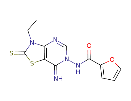 furan-2-carboxylic acid (3-ethyl-7-imino-2-thioxo-3,7-dihydro-2H-thiazolo[4,5-d]pyrimidin-6-yl)-amide