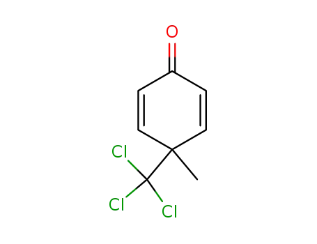 Molecular Structure of 3274-12-2 (4-METHYL-4-TRICHLOROMETHYL-2,5-CYCLOHEXADIEN-1-ONE))