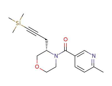 (6-methylpyridin-3-yl)-{(S)-[3-(trimethylsilanyl)prop-2-ynyl]morpholin-4-yl}-methanone