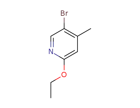 Molecular Structure of 610279-04-4 (Pyridine, 5-bromo-2-ethoxy-4-methyl- (9CI))