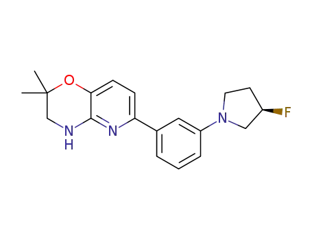 (S)-6-(3-(3-fluoropyrrolidin-1-yl)phenyl)-2,2-dimethyl-3,4-dihydro-2H-pyrido[3,2-b][1,4]oxazine