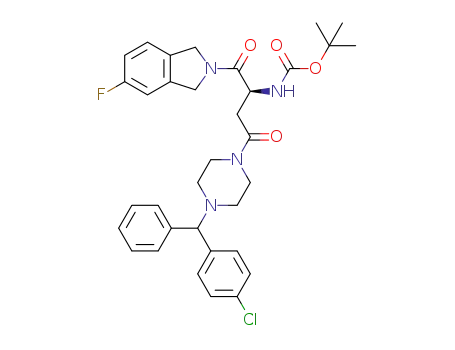 tert-butyl (S)-4-(4-((4-chlorophenyl)(phenyl)methyl)piperazin-1-yl)-1-(5-fluoroisoindolin-2-yl)-1,4-dioxobutan-2-ylcarbamate