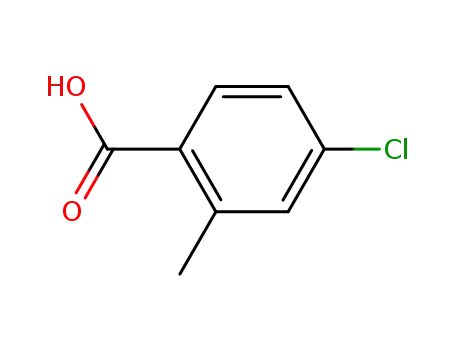 Molecular Structure of 7499-07-2 (4-CHLORO-2-METHYLBENZOIC ACID)