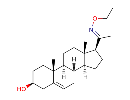 (E)-1-((3S,8S,9S,10R,13S,14S,17S)-3-hydroxy-10,13-dimethyl-2,3,4,7,8,9,10,11,12,13,14,15,16,17-tetradecahydro-1H-cyclopenta[a]phenanthren-17-yl)ethanone O-ethyl oxime