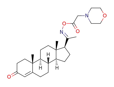 (8S,9S,10R,13S,14S,17S)-10,13-dimethyl-17-((E)-1-(2-morpholinoacetoxyimino)ethyl)-6,7,8,9,10,11,12,13,14,15,16,17-dodecahydro-1H-cyclopenta[a]phenanthren-3(2H)-one