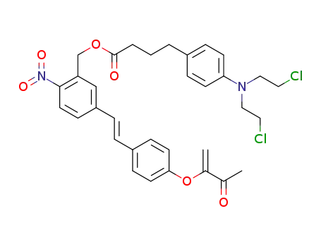 (E)-5-(4-(methacryloyloxy)styryl)-2-nitrobenzyl 4-(4-(bis(2-chloroethyl)amino)phenyl)butanoate