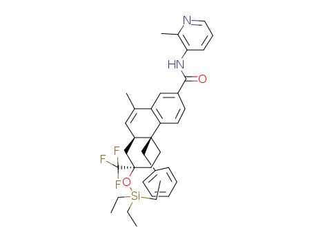 (4bS,7R,8aS)-4b-benzyl-10-methyl-N-(2-methylpyridin-3-yl)-7-(triethylsilyloxy)-7-(trifluoromethyl)-4b,5,6,7,8,8a-hexahydrophenanthrene-2-carboxamide