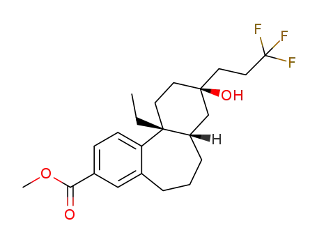 (7aSR,9SR,11aRS)-11a-ethyl-9-hydroxy-9-(3,3,3-trifluoro-propyl)-6,7,7a,8,9,10,11,11a-octahydro-5H-dibenzo[a,c]cycloheptene-3-carboxylic acid methyl ester