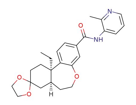 (7aSR,11aRS)-11a-ethyl-N-(2-methylpyridin-3-yl)-7,7a,8,10,11,11a-hexahydro-6H-spiro[dibenzo[b,d]oxepine-9,2'-[1.3]dioxolane]-3-carboxamide