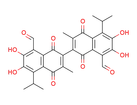 Molecular Structure of 4547-72-2 (gossypolone)
