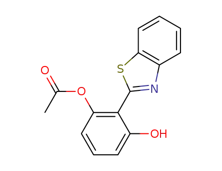 2-(benzo[d]thiazol-2-yl)-3-hydroxyphenyl acetate