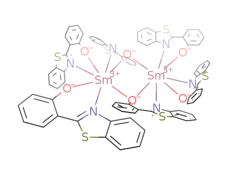 tetra(2-(2-hydroxyphenyl)-benzothiazolato)di(μ-2-(2-hydroxyphenyl)benzothiazolato)Sm2
