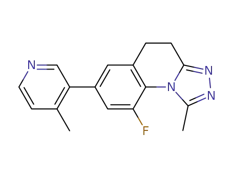 9-fluoro-1-methyl-7-(4-methyl-pyridin-3-yl)-4,5-dihydro-[1,2,4]triazolo[4,3-a]quinoline