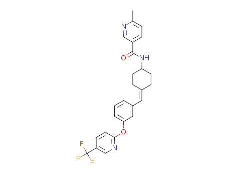 6-methyl-N-[4-[[3-[[5-(trifluoromethyl)-2-pyridyl]oxy]phenyl]-methylene]cyclohexyl]pyridine-3-carboxamide