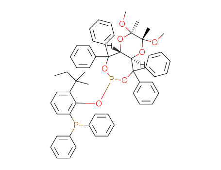 (2R,3R,4aR,9aR)-7-(2-(diphenylphosphino)-6-tert-pentylphenoxy)-2,3-dimethoxy-2,3-dimethyl-5,5,9,9-tetraphenylhexahydro[1,4]dioxino[2,3-e][1,3,2]dioxaphosphepine