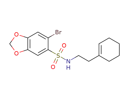 6-bromo-N-(2-(cyclohex-1-en-1-yl)ethyl)benzo[d][1,3]-dioxole-5-sulfonamide