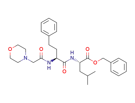 (S)-benzyl 4-methyl-2-((S)-2-(2-morpholinoacetamido)-4-phenylbutanamido)pentanoate