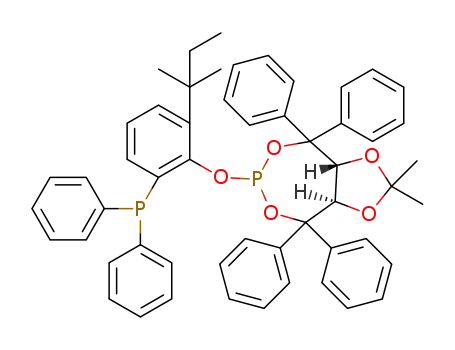 (3aR,8aR)-6-(2-(diphenylphosphanyl)-6-(tert-pentyl)phenoxy)-2,2-dimethyl-4,4,8,8-tetraphenyltetrahydro[1,3]dioxolo[4,5-e][1,3,2]dioxaphosphepine