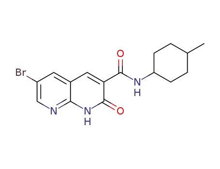 6-bromo-N-(4-methylcyclohexyl)-2-oxo-1,2-dihydro-1,8-naphthyridine-3-carboxamide