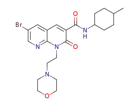 6-bromo-N-(4-methylcyclohexyl)-1-[2-(morpholin-4-yl)ethyl]-2-oxo-1,2-dihydro-1,8-naphthyridine-3-carboxamide