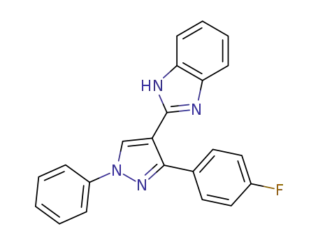 2-(1-phenyl-3-(4-fluorophenyl)-1H-pyrazol-4-yl)-1H-benzo[d]imidazole