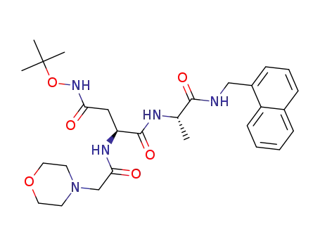 (S)-N4-(tert-butoxy)-2-(2-morpholinoacetamido)-N1-((S)-1-((naphthalen-1-ylmethyl)amino)-1-oxopropan-2-yl)succinamide
